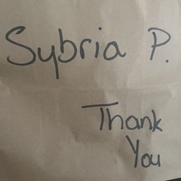 Thank you as a touch on the bag. Cute