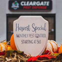 Cleargate Pest Defense - Harvest some savings with our monthly pest control services starting at $65 a month with no initial fee.