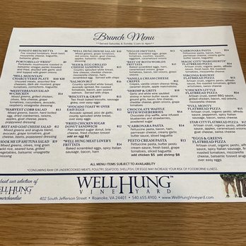 Well Hung Vineyard - Menu - Wine Bars Near Me - Roanoke, Virginia Well Hung Vineyard - Menu - Wine Bars Near Me - Roanoke, Virginia