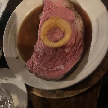 Aberdeen Barn - Perfectly cooked rare prime rib! You can cut this with a butter knife it was so tender! - Seafood Near Me - Williamsburg, Virginia Aberdeen Barn - Perfectly cooked rare prime rib! You can cut this with a butter knife it was so tender! - Seafood Near Me - Williamsburg, Virginia