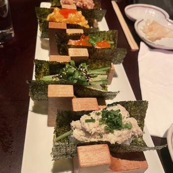 Strange Beast - Threesome Sushi Hand Rolls - Cocktail Bars Near Me - Ventura, California Strange Beast - Threesome Sushi Hand Rolls - Cocktail Bars Near Me - Ventura, California