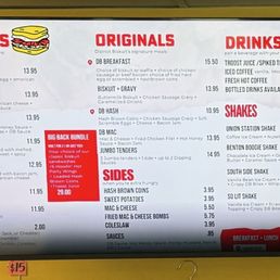 The menu The menu