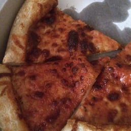 Burnt with barely any cheese. They should be ashamed of that pizza!! Burnt with barely any cheese. They should be ashamed of that pizza!!