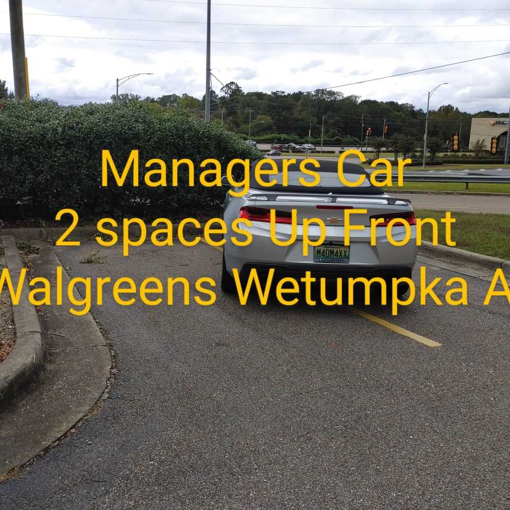 Walgreens - Managers car, Walgreens Wetumpka Al - Drugstores Near Me - Wetumpka, Alabama Walgreens - Managers car, Walgreens Wetumpka Al - Drugstores Near Me - Wetumpka, Alabama