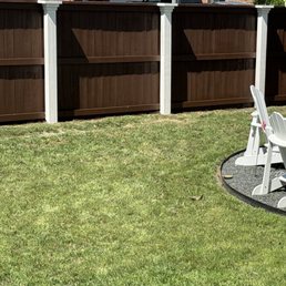 Fence is now stained!!