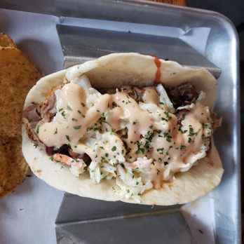 Mullers Cider House - BBQ pork taco - Bars Near Me - Rochester, New York Mullers Cider House - BBQ pork taco - Bars Near Me - Rochester, New York