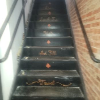 Provost - Inside stairs leading to the rooftop. It was kind of steep. - Breakfast & Brunch Near Me - Washington, DC, District of Columbia