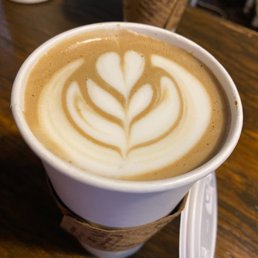 white mocha with art white mocha with art