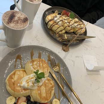Hanabusa Cafe - Hot chocolate added - Pancakes Near Me - Chicago, Illinois Hanabusa Cafe - Hot chocolate added - Pancakes Near Me - Chicago, Illinois