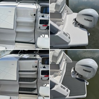 Danny's Quality Upholstery - Before and after GatorStep Marine decking scanned and installed by DQU - Auto Upholstery Near Me - Barboursville, Virginia Danny's Quality Upholstery - Before and after GatorStep Marine decking scanned and installed by DQU - Auto Upholstery Near Me - Barboursville, Virginia
