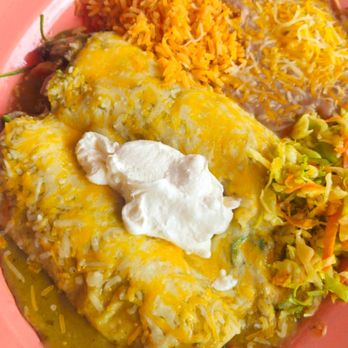 Fuego Azteca - 2 Green Chili Pork enchiladas - Mexican Near Me - Erie, Colorado