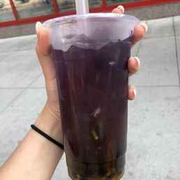 Pea flower mango tea