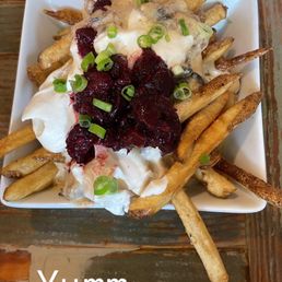 Elk poutine fries Elk poutine fries