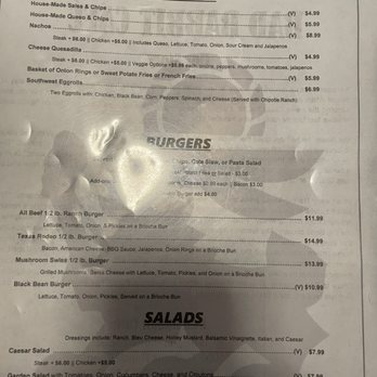 Bad Rabbit Cafe - Menu - American Near Me - Terlingua, Texas