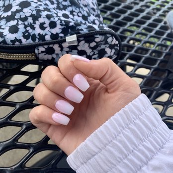 Fabulous Nails - Pink to white ombré - Nail Salons Near Me - Grand Rapids, Michigan