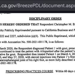 Chris M Byrne, DPM - Dr Chris Byrne San Luis Obispo malpractice