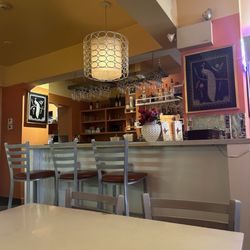 Inside restaurant