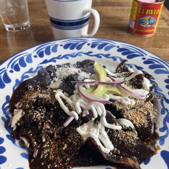 Polanquito - Mole Chilaquiles Mole Poblano with Chicken - Tacos Near Me - Houston, Texas