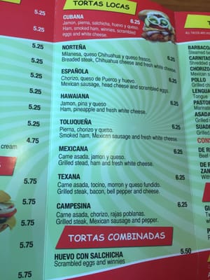 Menu photo 4 Las Tortas Locas Atlanta, GA Menu photo 4 Las Tortas Locas Atlanta, GA