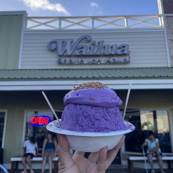 Wailua Shave Ice - Ube - Shaved Ice Near Me - Kapaa, Hawaii