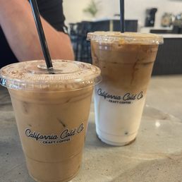 Iced latte, iced americano