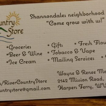 River Country Store - Business card - Convenience Stores Near Me - Harpers Ferry, West Virginia River Country Store - Business card - Convenience Stores Near Me - Harpers Ferry, West Virginia