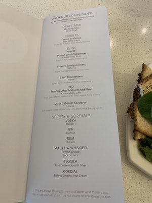 Menu photo 2 Delta Sky Club San Diego, CA