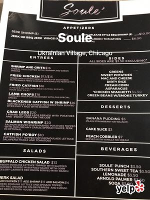 Menu photo 7 Soule Chicago, IL