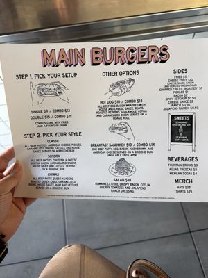 Menu photo 1 Main Burger Mesa, AZ