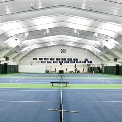 We have 8 indoor tennis courts for drills, recreation, lessons, and more.