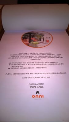 Menu photo 5 ONNI Lübeck, SH