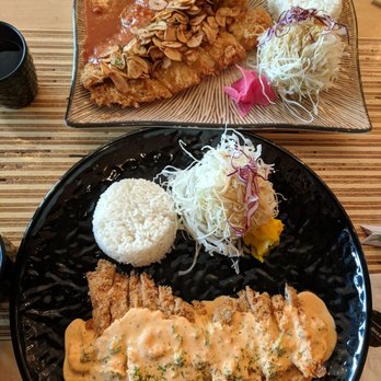 Katsuya - Red carbonate with pork tender Spicy garlic with fish filet Highly recommend both!! - Japanese Near Me - Toronto, Ontario Katsuya - Red carbonate with pork tender Spicy garlic with fish filet Highly recommend both!! - Japanese Near Me - Toronto, Ontario