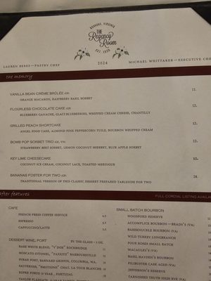 Menu photo 1 The Regency Room Roanoke, VA Menu photo 1 The Regency Room Roanoke, VA