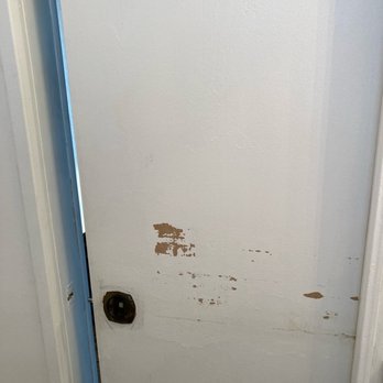 Mangrove Marina - Bathroom door damage - Marinas Near Me - Tavernier, Florida Mangrove Marina - Bathroom door damage - Marinas Near Me - Tavernier, Florida