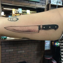 Knife Tattoo done by Mark