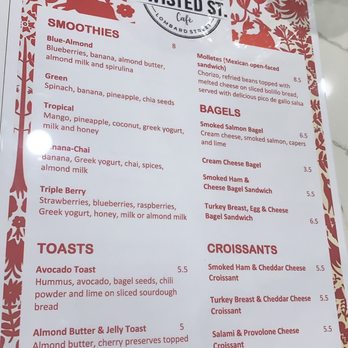Twisted St. Cafe - Menu - Breakfast & Brunch Near Me - San Francisco, California Twisted St. Cafe - Menu - Breakfast & Brunch Near Me - San Francisco, California