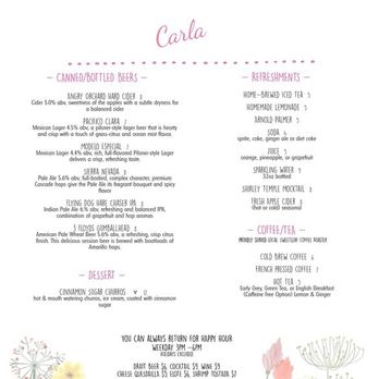 Carla - Menu - Tacos Near Me - Long Island City, New York Carla - Menu - Tacos Near Me - Long Island City, New York