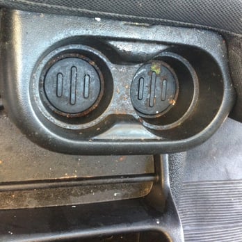 Precision Auto Salon - Cupholder Before Steam - Auto Detailing Near Me - Seattle, Washington