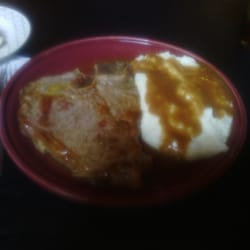 Hillbilly Grill - T-Bone Steak with homemade mashed potatoes and gravy