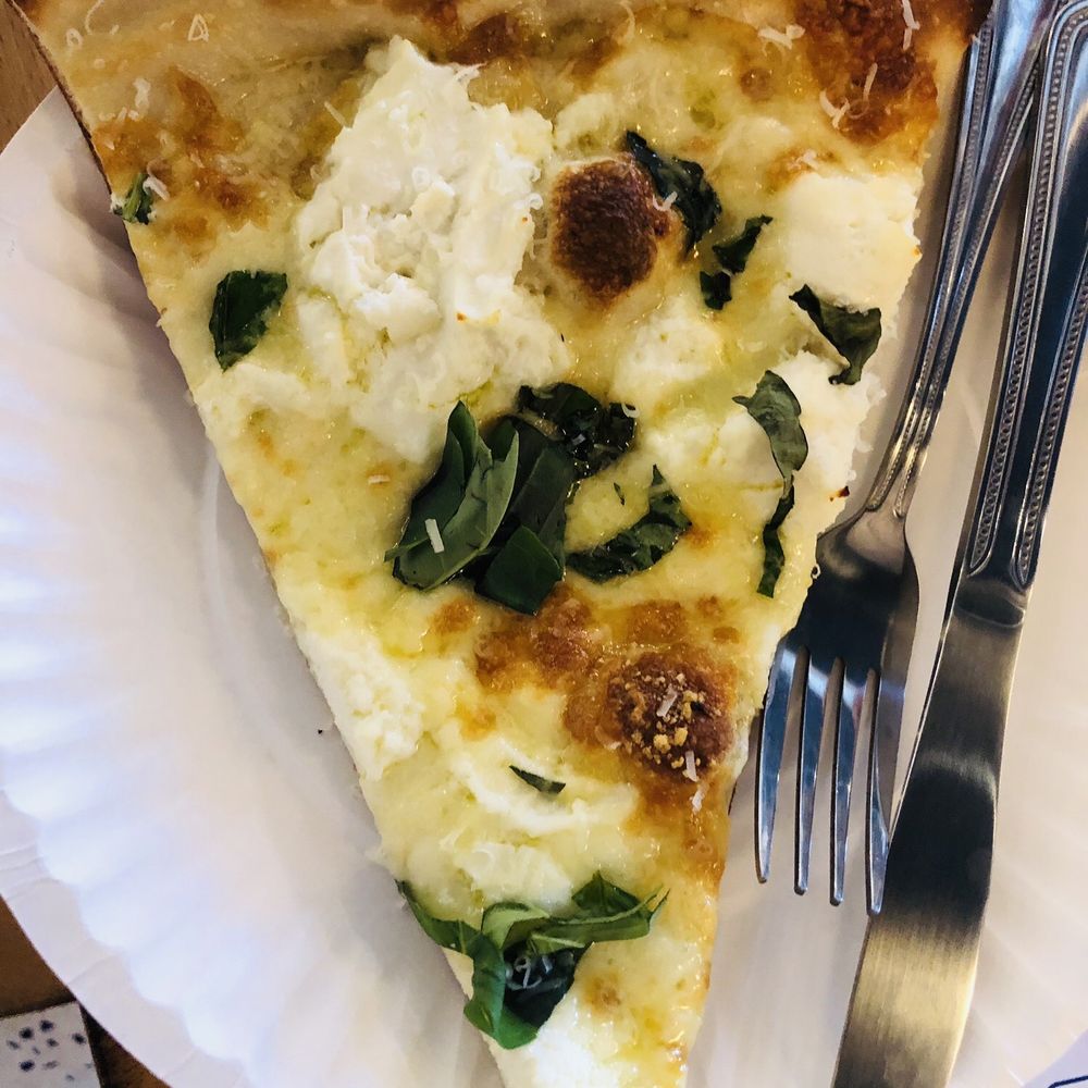 Peter’s Pizzeria - White pizza slice - Pizza Near Me - Pompano Beach, Florida Peter’s Pizzeria - White pizza slice - Pizza Near Me - Pompano Beach, Florida