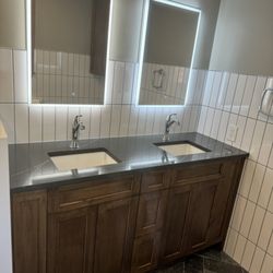 Ryan Davis Contracting - Custom Bathroom. Double sinks.