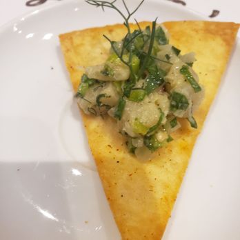 Cristiano's Bistro - Ceviche on a tortilla - Cafes Near Me - Stornoway, ELS Cristiano's Bistro - Ceviche on a tortilla - Cafes Near Me - Stornoway, ELS