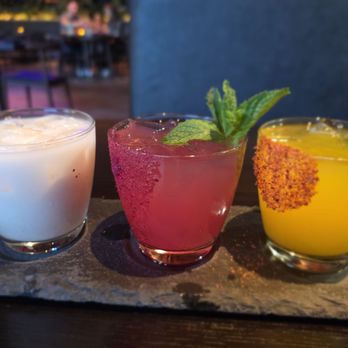 La Popular - Aqua fresca flight - Cocktail Bars Near Me - Claremont, California