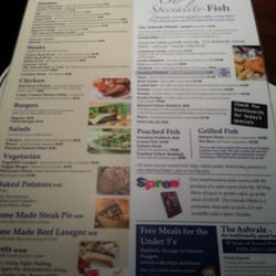 Ashvale Fish Restaurant - Menu