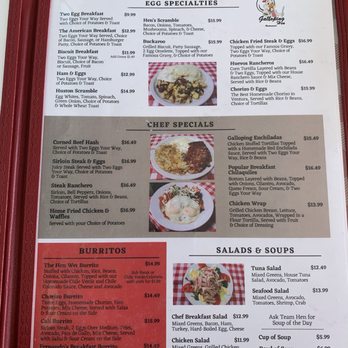 Galloping Hen - Menu - Breakfast & Brunch Near Me - Ventura, California