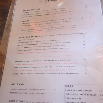 Peaches - Menu - Southern Near Me - Brooklyn, New York Peaches - Menu - Southern Near Me - Brooklyn, New York