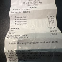 Reciept
