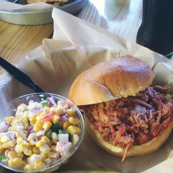 Friendly Falls - BBQ platter with corn slaw - Venues & Event Spaces Near Me - Sevierville, Tennessee Friendly Falls - BBQ platter with corn slaw - Venues & Event Spaces Near Me - Sevierville, Tennessee