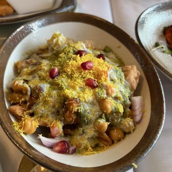 Masala Monsoon - Vegetable Samosa Chat - Indian Near Me - Parma, Ohio