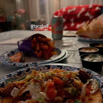 Taco Bell - Beef Chalupa Supreme & Large Nacho Fries IG: @ammysalamii - Fast Food Near Me - Granada Hills, California Taco Bell - Beef Chalupa Supreme & Large Nacho Fries IG: @ammysalamii - Fast Food Near Me - Granada Hills, California